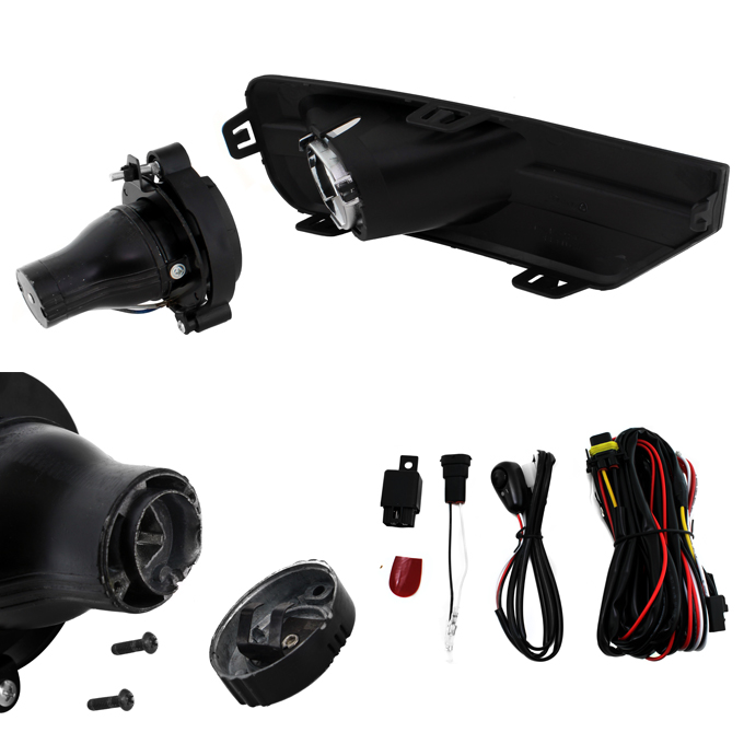 Fit 2013-2016 GMC Acadia Bumper Projector Fog Lights w/Switch+Wire